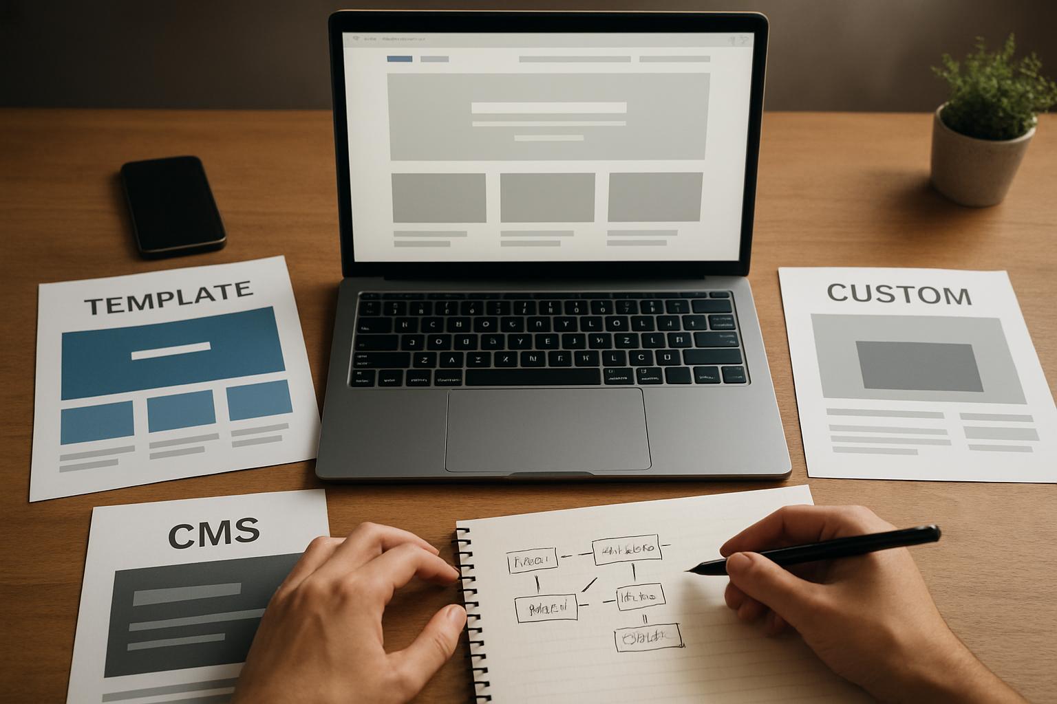 процесс разработки сайта. Как выбрать подход: шаблон, CMS или кастомная разработка