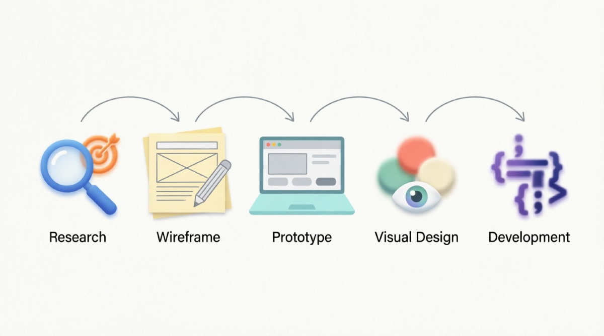 Этапы разработки дизайна сайта