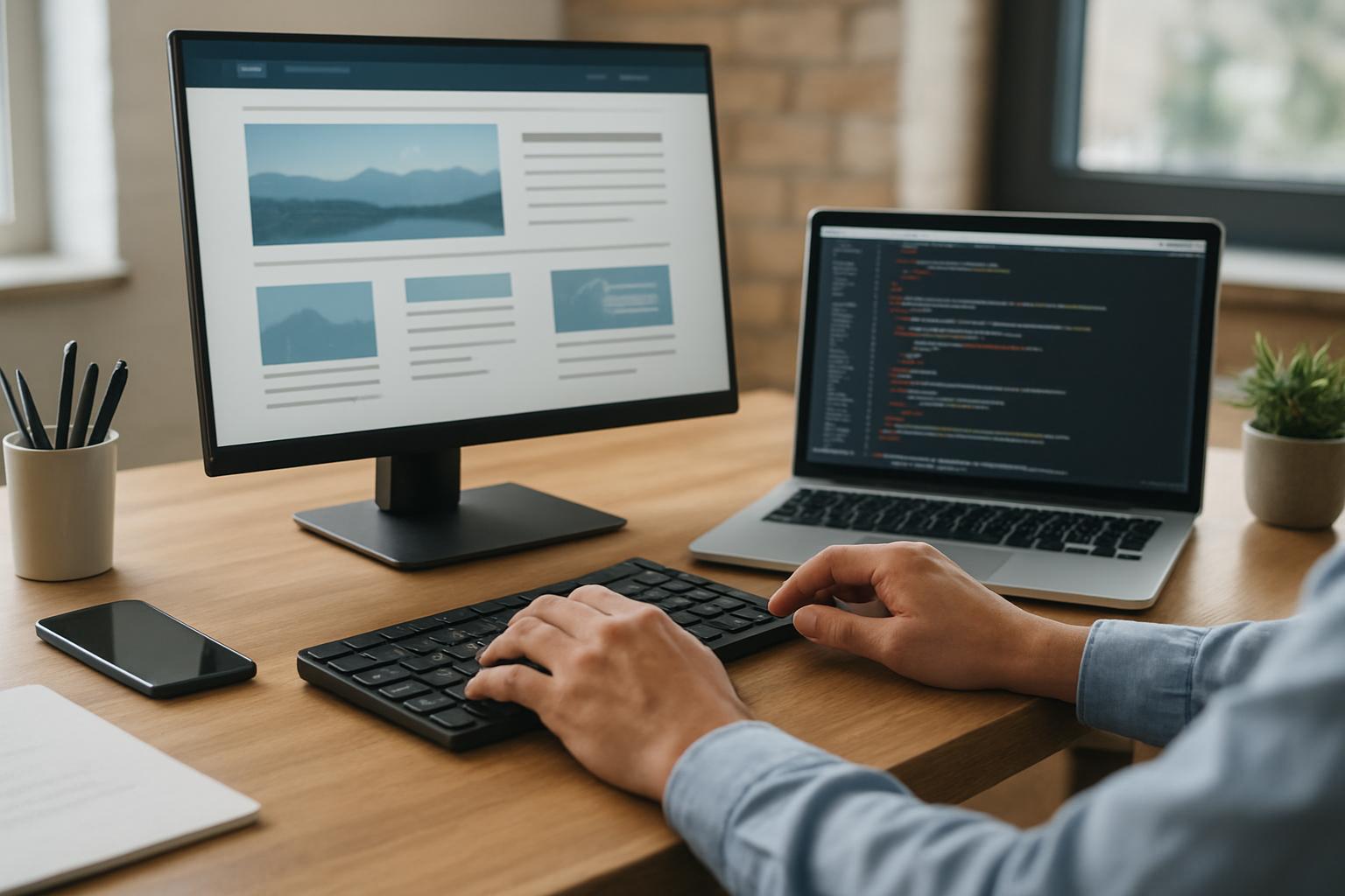 как вести сайт организации. Верстка и программирование