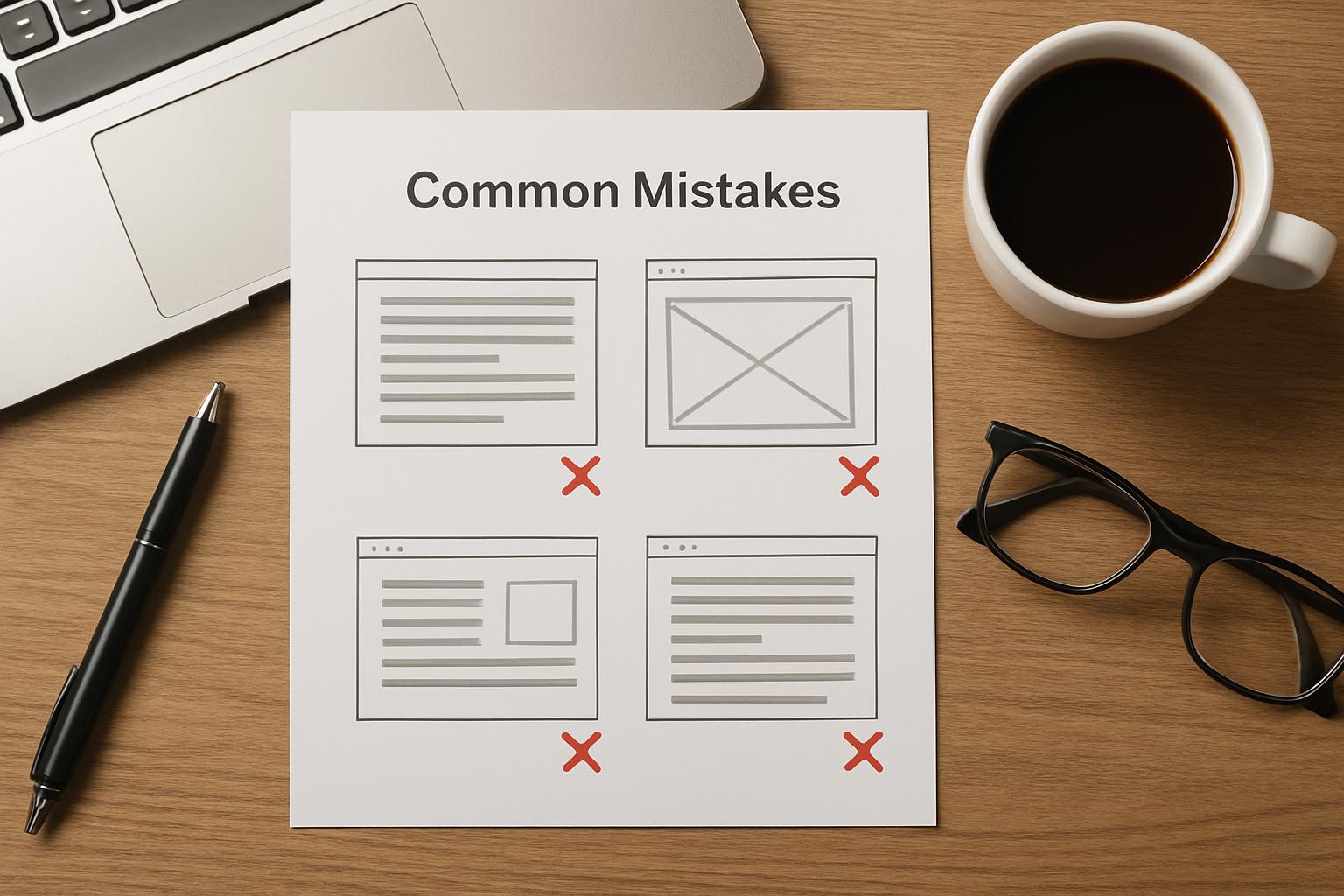 формирование страницы. Частые ошибки и как их избежать