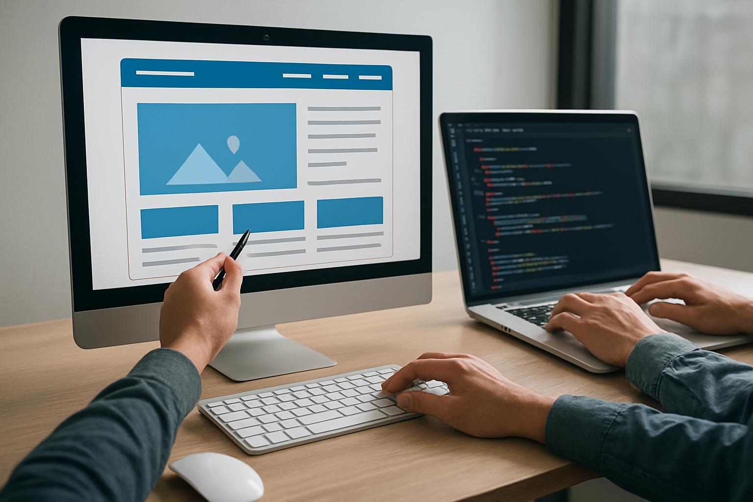 задачи сайта. Верстка и программирование